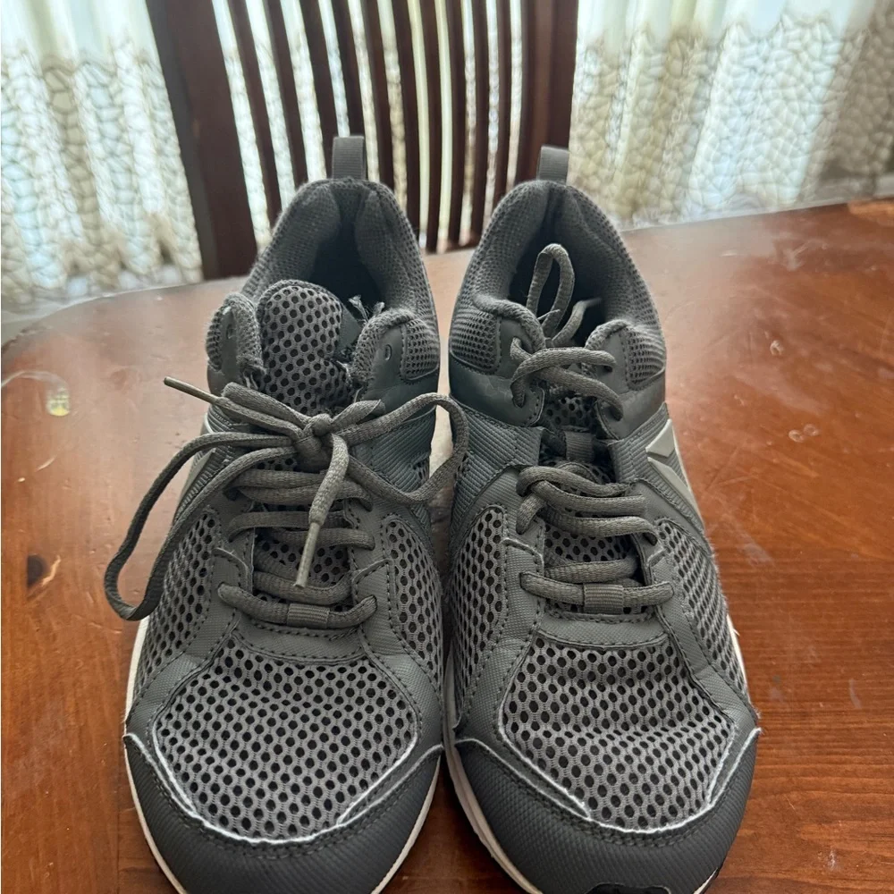 Reebok Gray and White Athletic Shoes